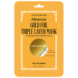 KOCOSTAR Premium Gold Foil Triple Layer Mask